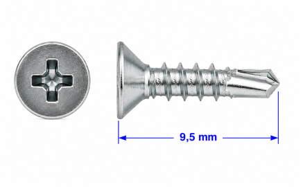 VIJAK DIN 7504 P 3,5x9,5